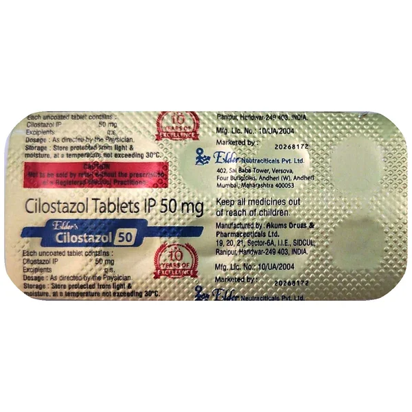 Cilostazol 50 Tablet 10's