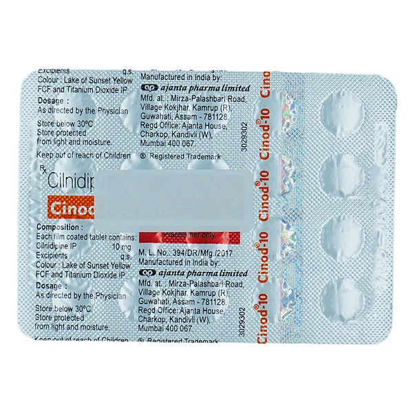 Cinod-10 Tablet 15's