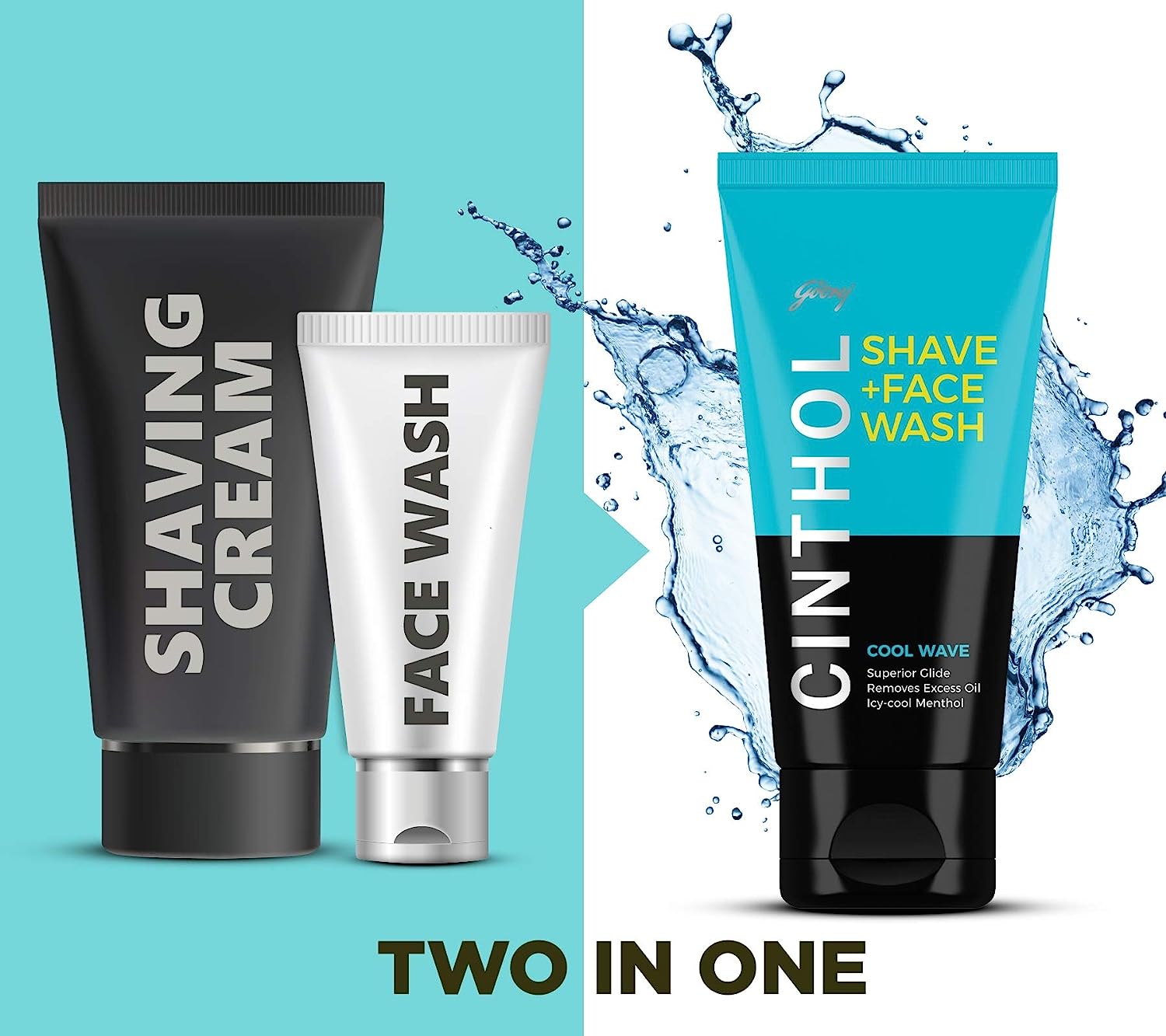 Cinthol Cool Wave Shave + Face Wash 100 gm | With Icy Cool Menthol | Removes Excess Oil | For Refreshing Skin | Makes Beard Soft & Irritation Free With Dual Cleansing System | For Men, Pack of 1 Cinthol Cool Wave Shave + Face Wash 100 gm | With Icy Cool Menthol | Removes Excess Oil | For Refreshing Skin | Makes Beard Soft & Irritation Free With Dual Cleansing System | For Men, Pack of 1