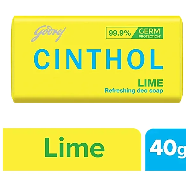 Cinthol Lime Soap, 40 gm, Pack of 1