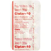 Ciplar-10 Tablet 15's, Pack of 15 TABLETS