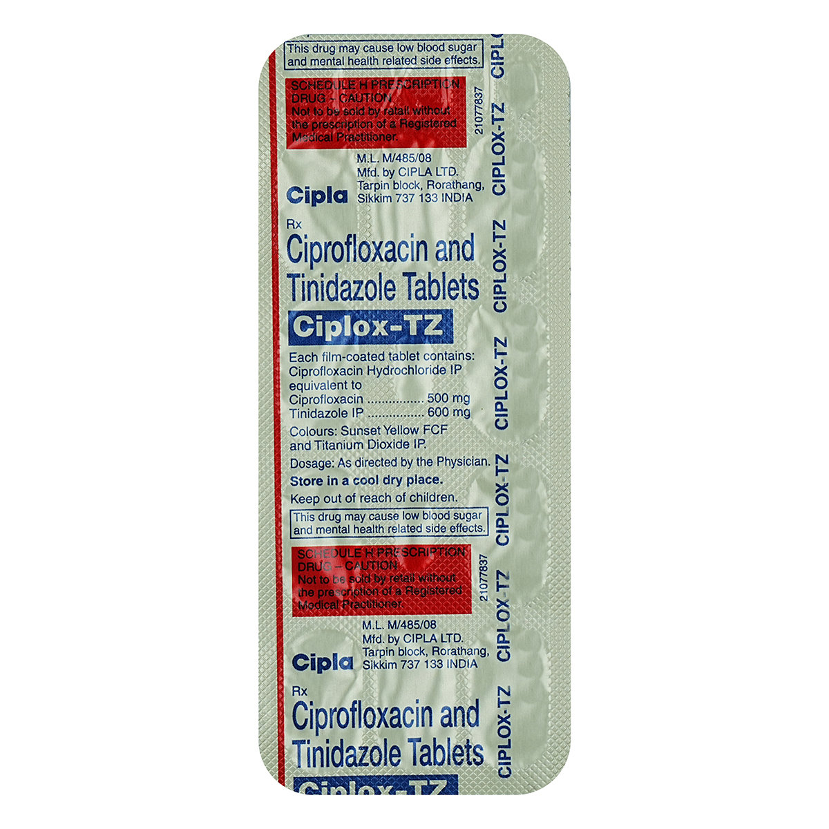 Ciplox-TZ Tablet 10's, Pack of 10 TABLETS Ciplox-TZ Tablet 10's, Pack of 10 TABLETS