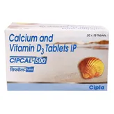Cipcal-500 Tablet 15's, Pack of 15 TABLETS