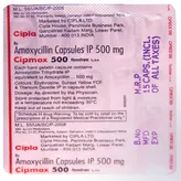 Cipmox 500 Capsule 15's, Pack of 15 CapsuleS