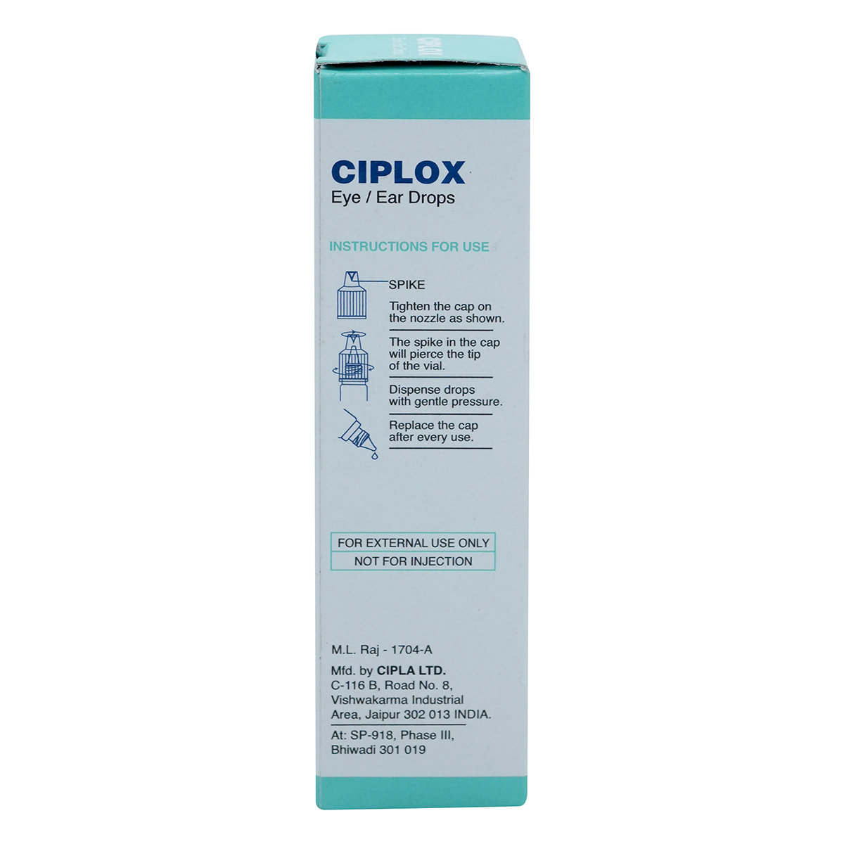 Ciplox Eye/Ear Drops 10 ml, Pack of 1 DROPS Ciplox Eye/Ear Drops 10 ml, Pack of 1 DROPS