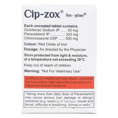 Cip-Zox Tablet 10's, Pack of 10 TabletS