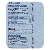 Cipcal D3 60K Softgel Capsule 4's, Pack of 4 CAPSULES
