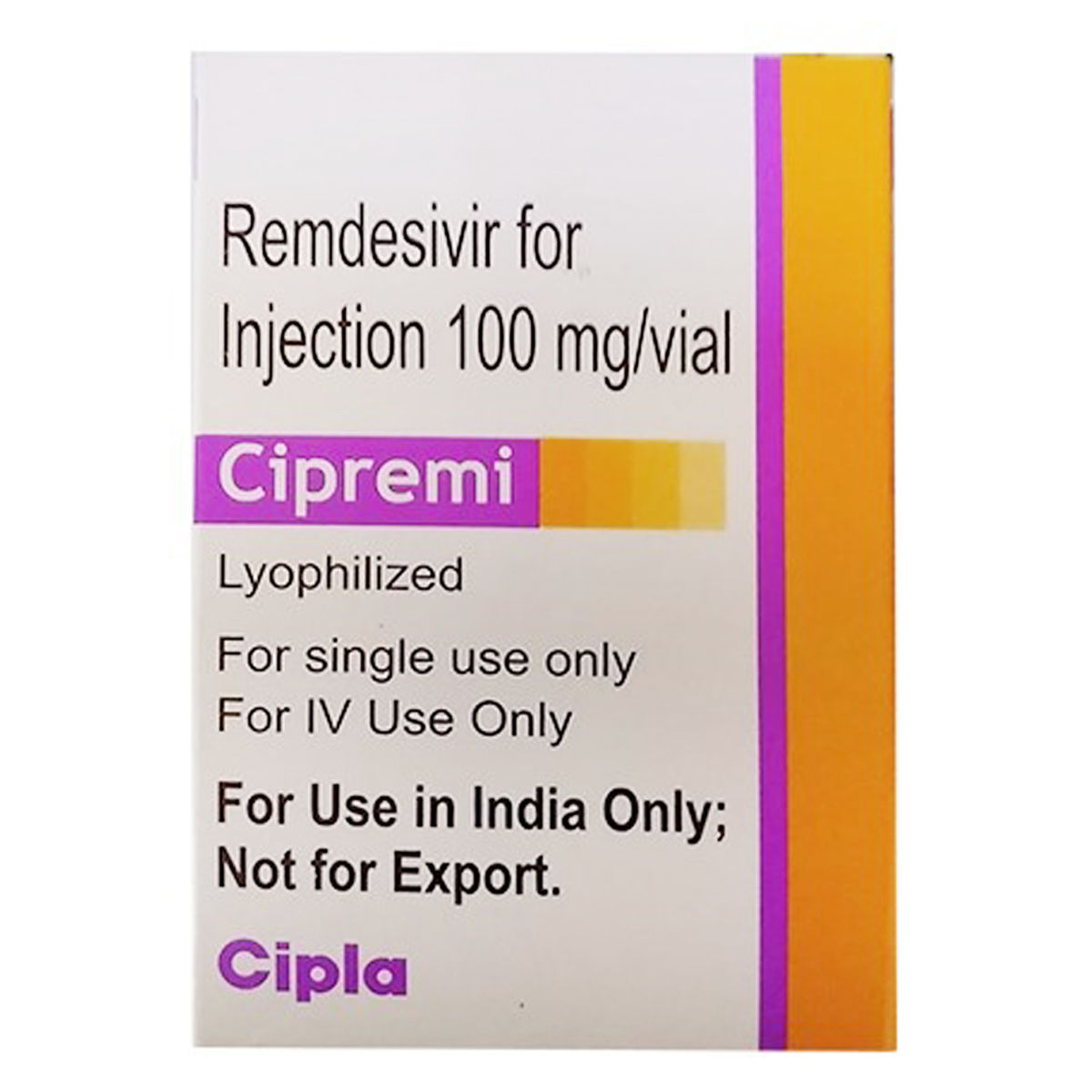Buy Cipremi 100 mg Injection 1's Online