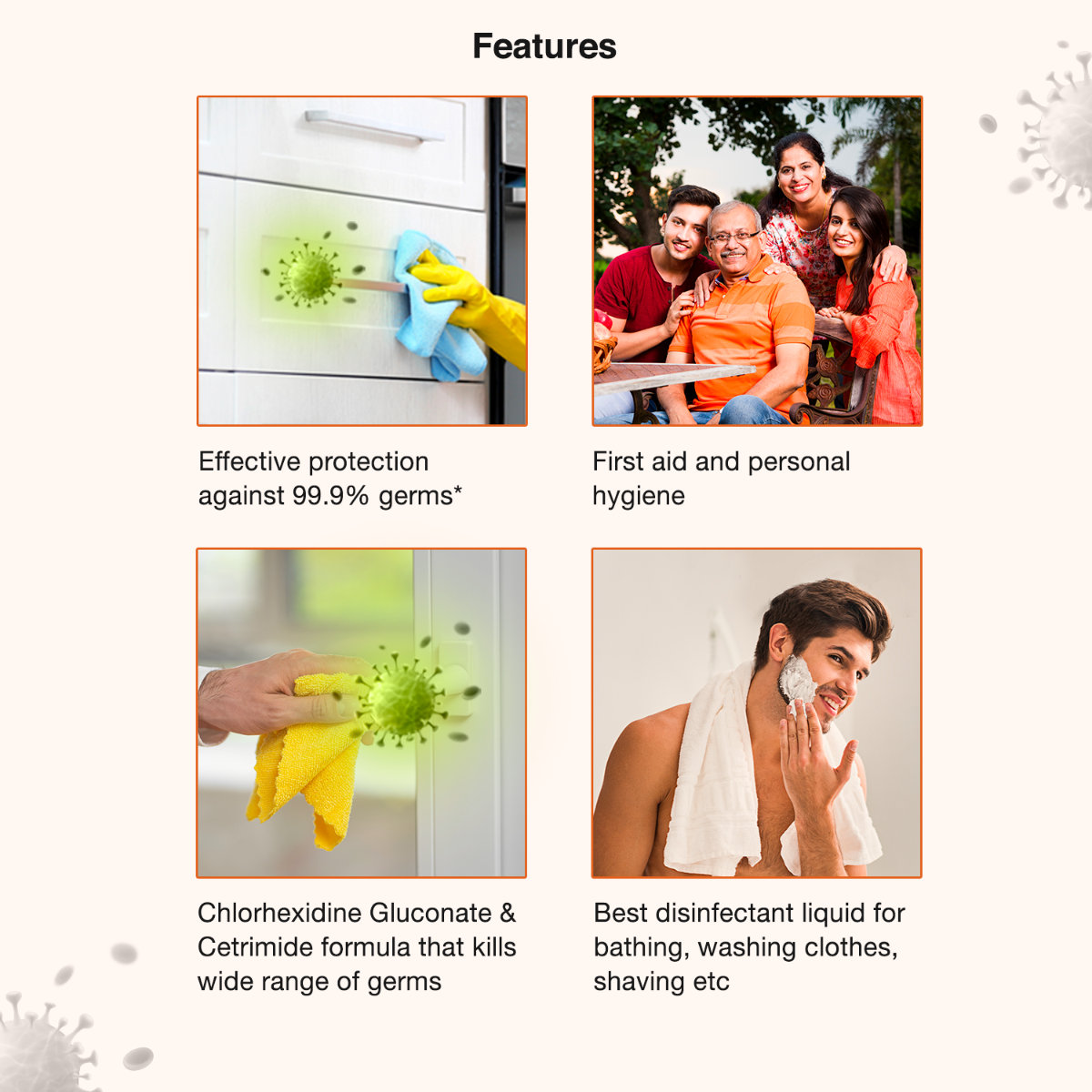 Ciphands Protect Antiseptic Disinfectant Liquid, 250 ml, Pack of 1 Ciphands Protect Antiseptic Disinfectant Liquid, 250 ml, Pack of 1