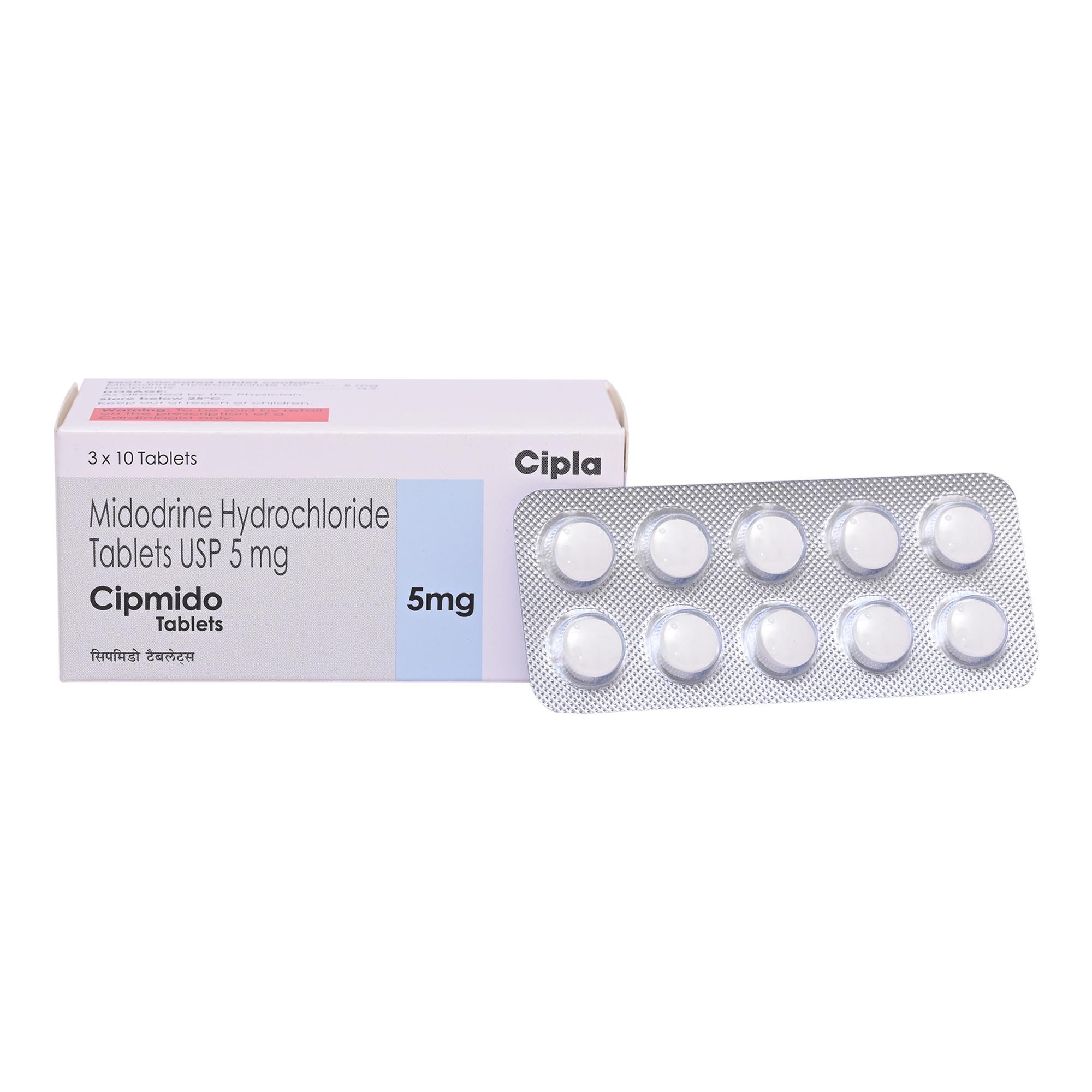 Cipmido 5 mg Tablet 10's, Pack of 10 TABLETS Cipmido 5 mg Tablet 10's, Pack of 10 TABLETS