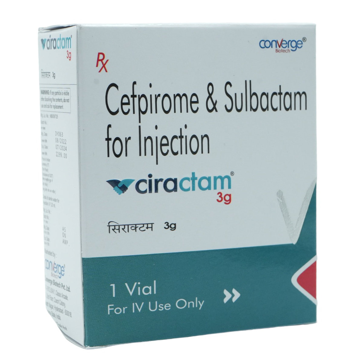 Ciractam 3 gm Injection 1's, Pack of 1 Ciractam 3 gm Injection 1's, Pack of 1