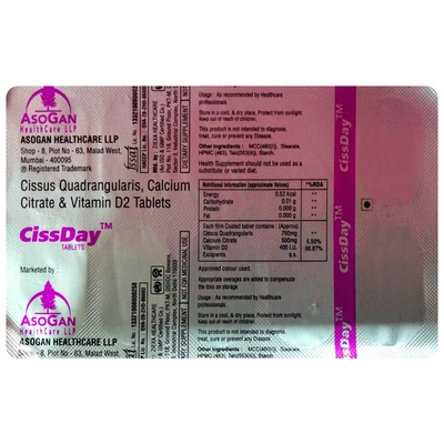 Cissday Tablet 10's, Pack of 10 TABLETS