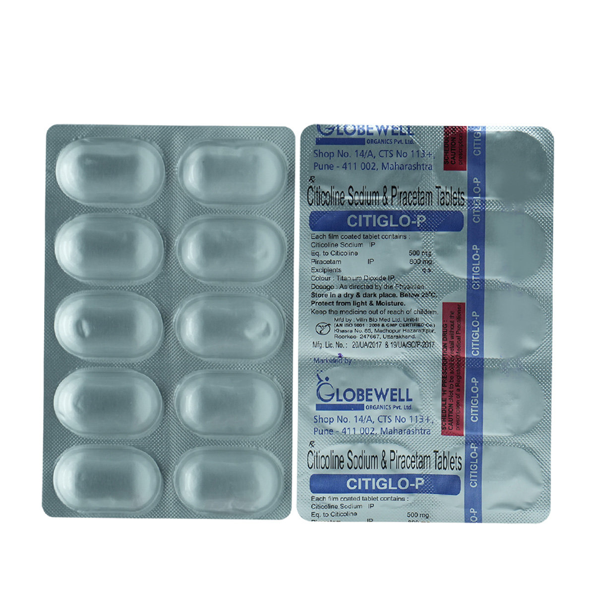 Citiglo-P Tablet 10's, Pack of 10 Citiglo-P Tablet 10's, Pack of 10