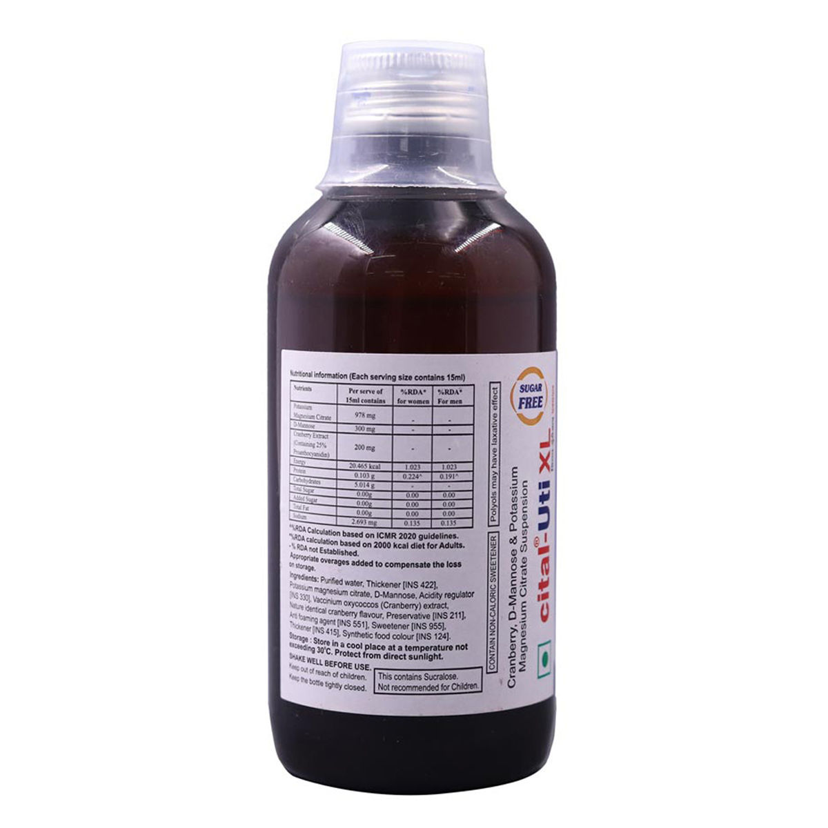 CitalUTI XL Sugar Free Suspension 200 ml Price, Uses, Side Effects