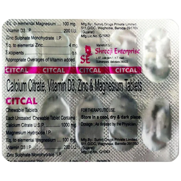 Citcal Chewable Tablet 10's