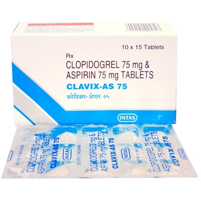 Clavix-AS 75 Tablet 15's, Pack of 15 TABLETS