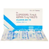 Clavix-AS 75 Tablet 15's, Pack of 15 TABLETS