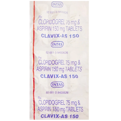 Clavix-AS 150 Tablet 15's, Pack of 15 TABLETS