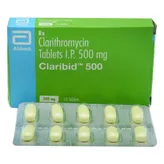 Claribid 500 Tablet 10's, Pack of 10 TABLETS