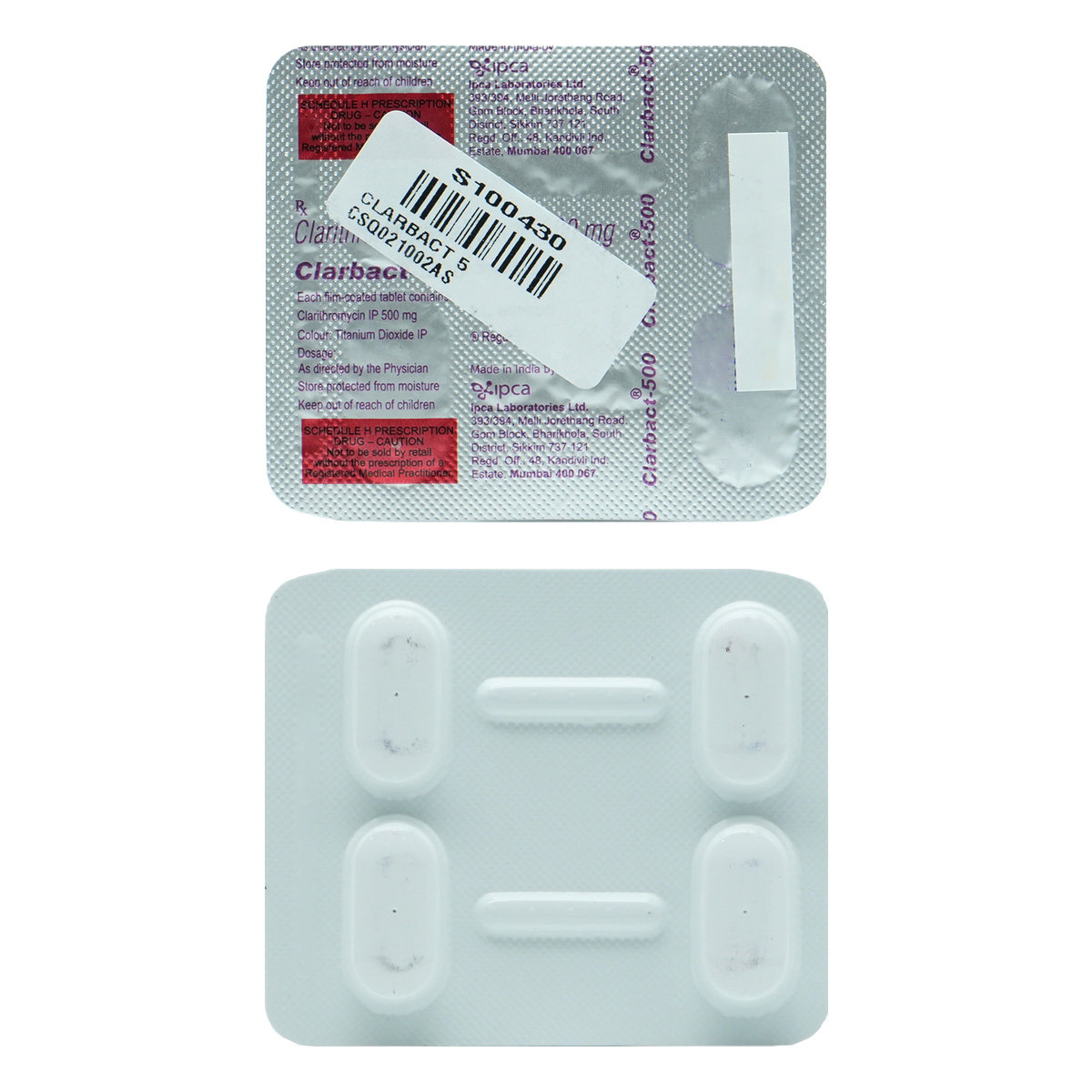 Clarbact-500 Tablet 4's, Pack of 4 TABLETS Clarbact-500 Tablet 4's, Pack of 4 TABLETS