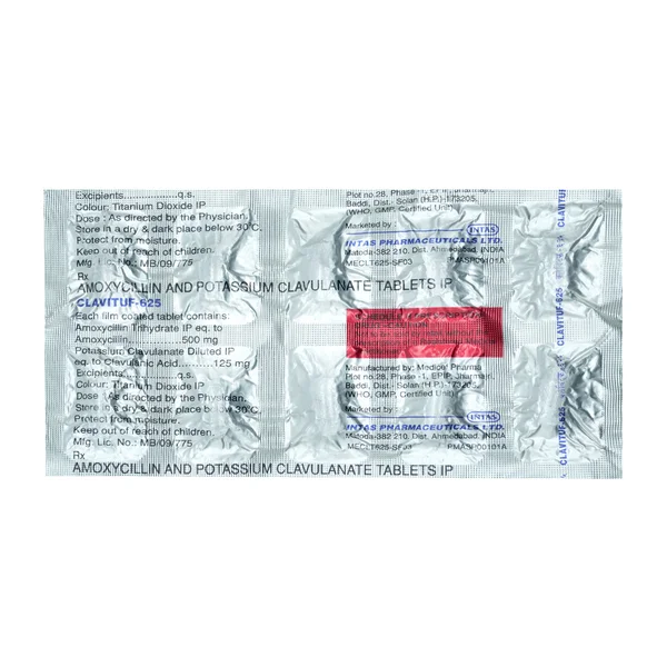 Clavituf 625 Tablet 10's