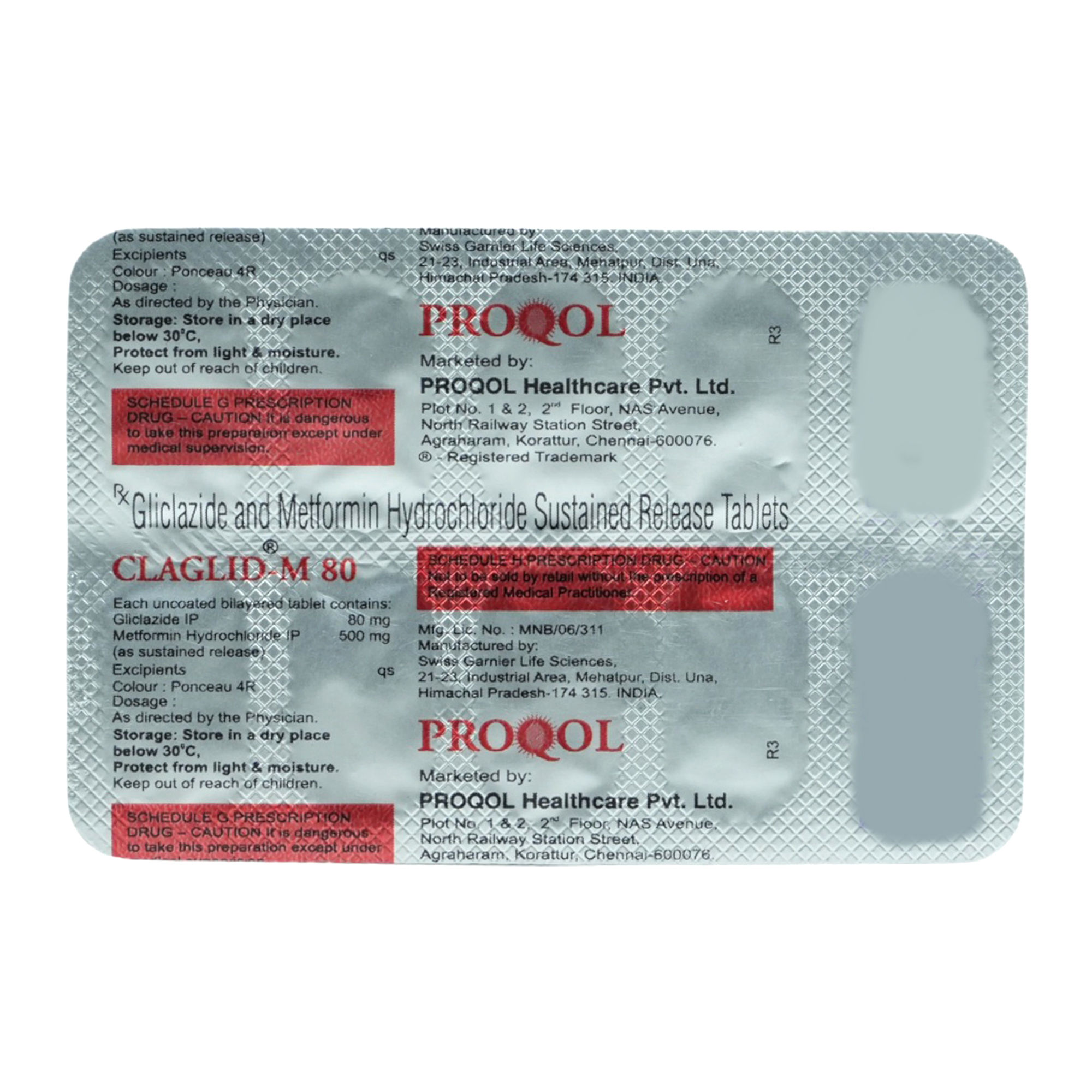 Buy Claglid M Tablet 10's Online