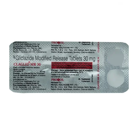 Claglid MR 30 Tablet 10's