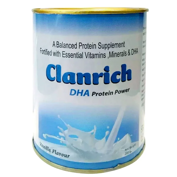 Clanrich DHA Vanilla Protein Powder 200 gm