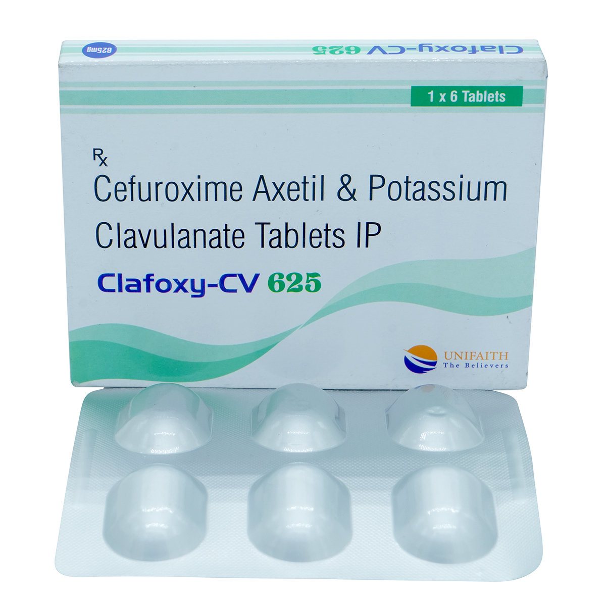 Clafoxy-CV 625 Tablet 6's, Pack of 6 TABLETS Clafoxy-CV 625 Tablet 6's, Pack of 6 TABLETS