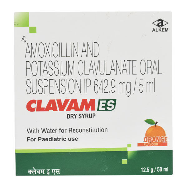 Clavam ES Orange Dry Syrup | Uses, Side Effects, Price | Apollo Pharmacy