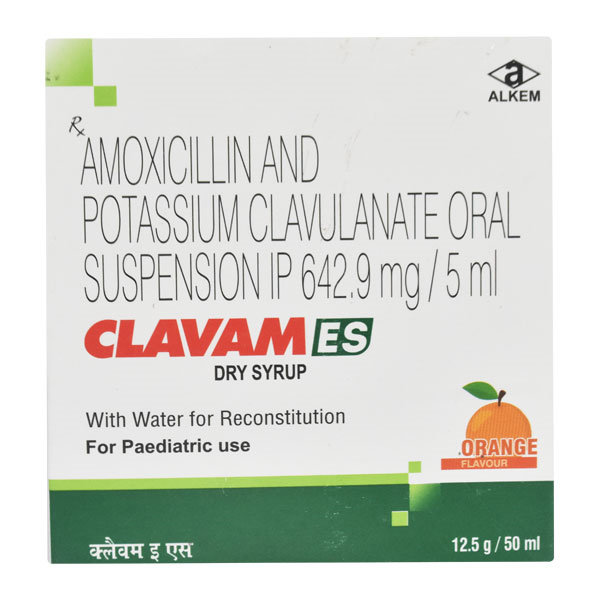 Clavam ES Orange Dry Syrup 50 ml, Pack of 1 Syrup Clavam ES Orange Dry Syrup 50 ml, Pack of 1 Syrup