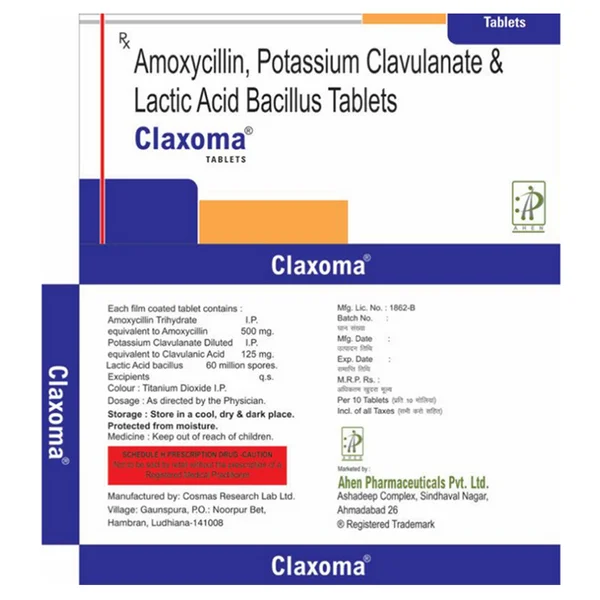 Claxoma Tablet 10's