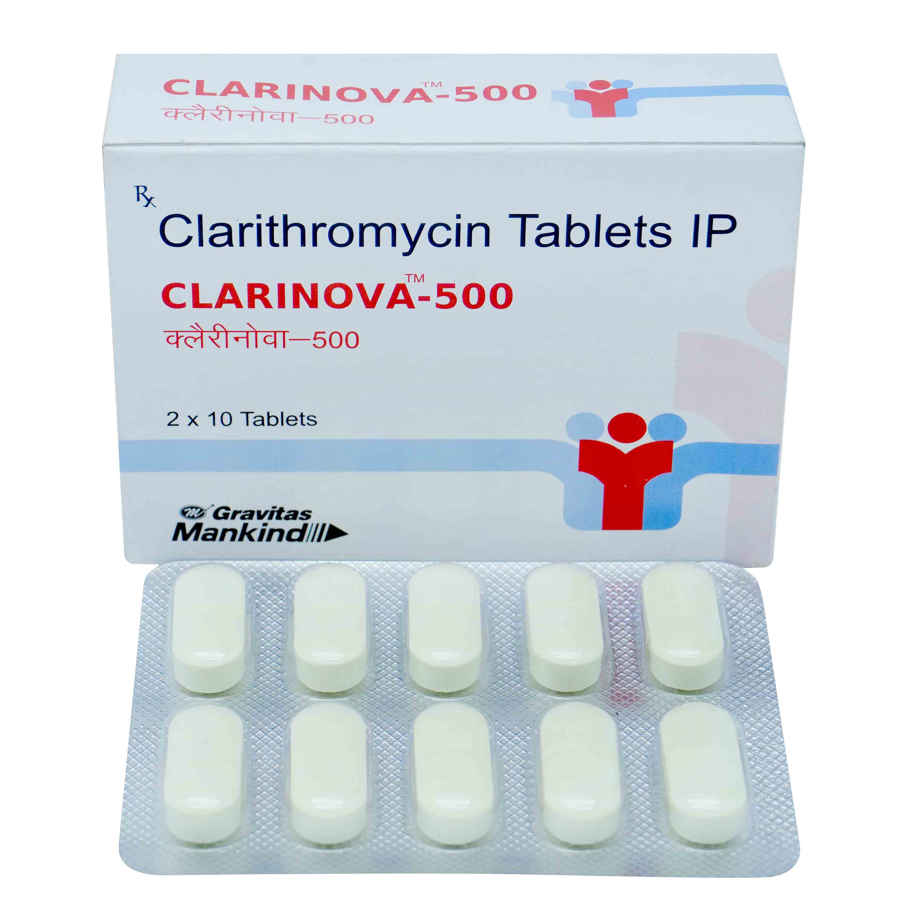 Clarinova-500 Tablet 10's, Pack of 10 TabletS Clarinova-500 Tablet 10's, Pack of 10 TabletS