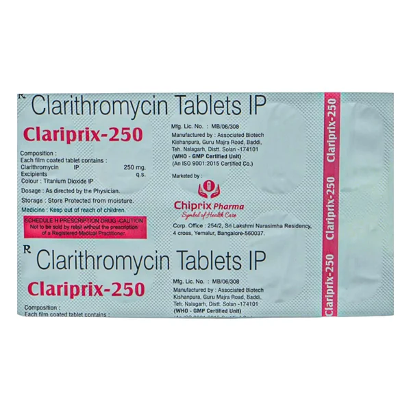 Clariprix-250 Tablet 10's