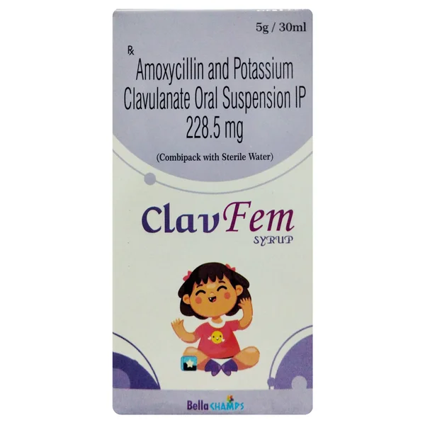Clav Fem Paediatric Syrup 30 ml, Pack of 1 SYRUP