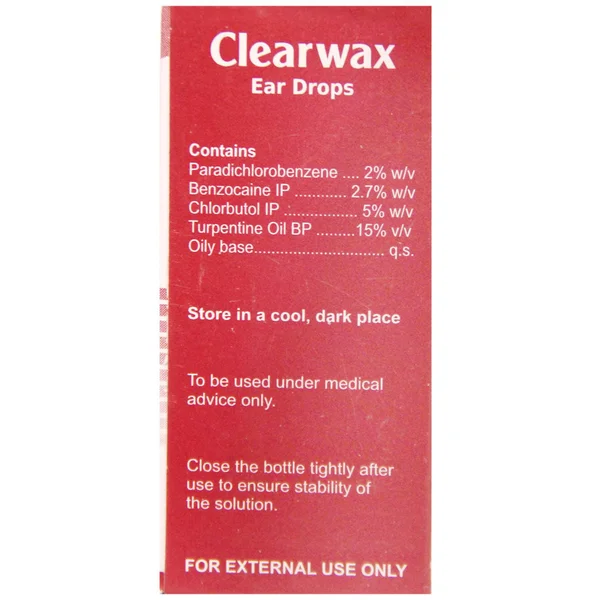 Clearwax Ear Drops 10 ml, Pack of 1