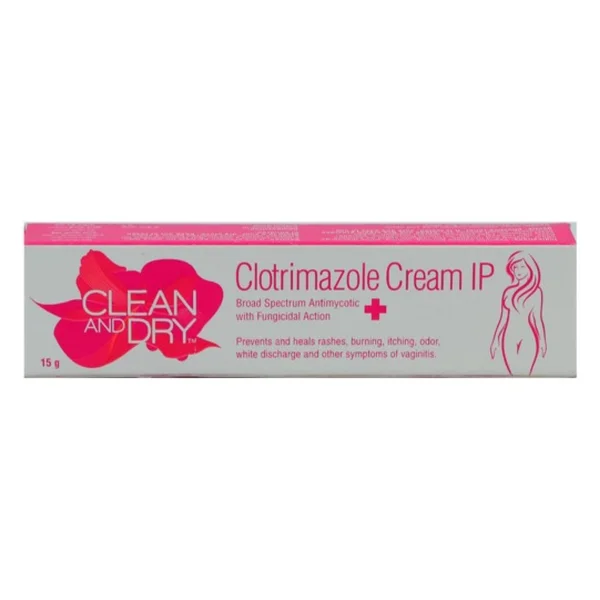 Clean &amp; Dry Cream, 15 gm, Pack of 1