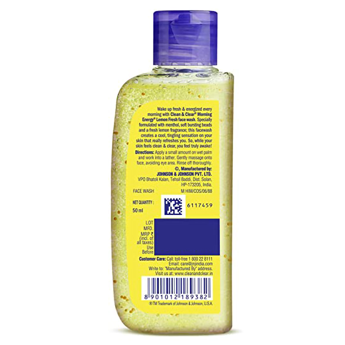 Clean & Clear Morning Energy Lemon Fresh Face Wash 50 ml| With Cooling Menthol | Removes Oil, Dead Cells | Keep Skin Clean & Fresh | Oil Free, Pack of 1 Clean & Clear Morning Energy Lemon Fresh Face Wash 50 ml| With Cooling Menthol | Removes Oil, Dead Cells | Keep Skin Clean & Fresh | Oil Free, Pack of 1