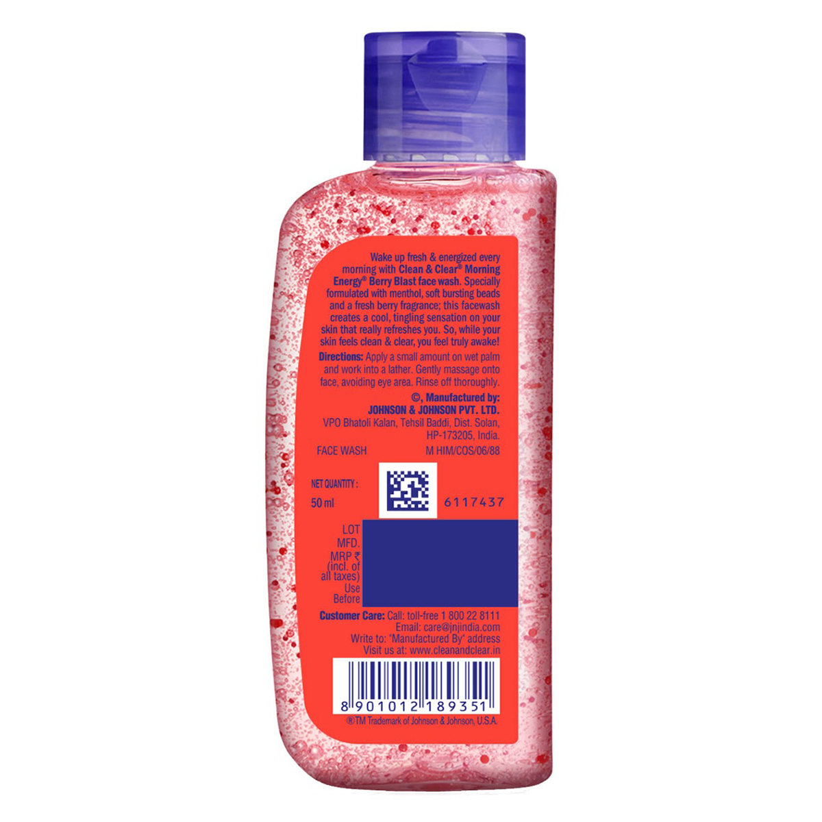 Clean & Clear Morning Energy Berry Blast Face Wash 50 ml , Pack of 1 Clean & Clear Morning Energy Berry Blast Face Wash 50 ml , Pack of 1