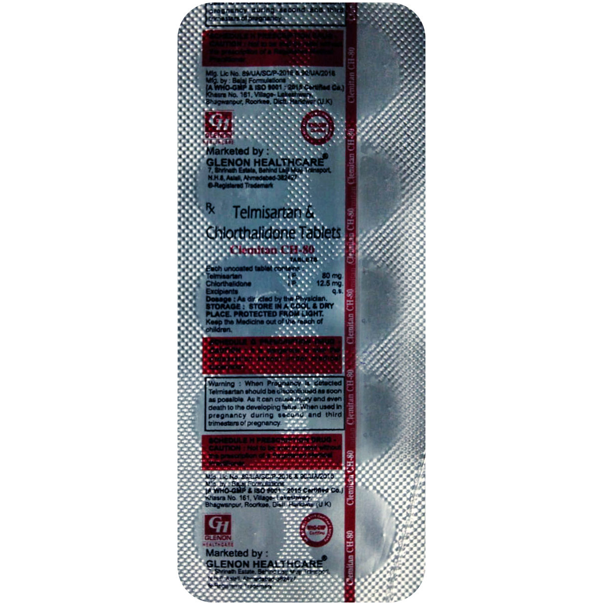 Clemitan CH-80 Tablet 10's, Pack of 10 TABLETS Clemitan CH-80 Tablet 10's, Pack of 10 TABLETS