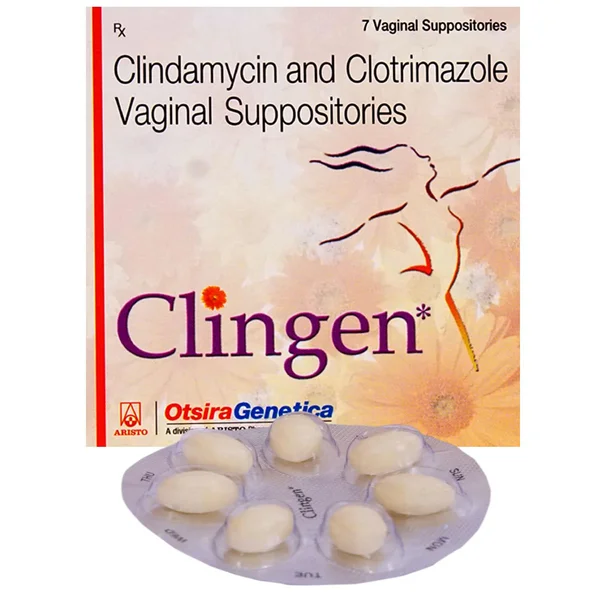 Clingen Vaginal Suppostories 7's