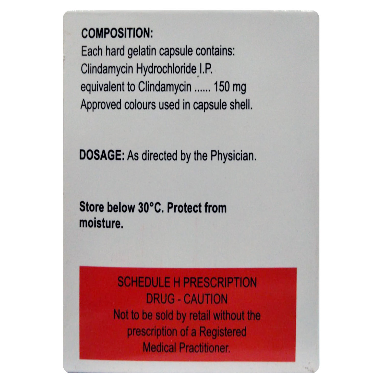 Clincin 150 mg Capsule 8's, Pack of 8 IndiaS Clincin 150 mg Capsule 8's, Pack of 8 IndiaS
