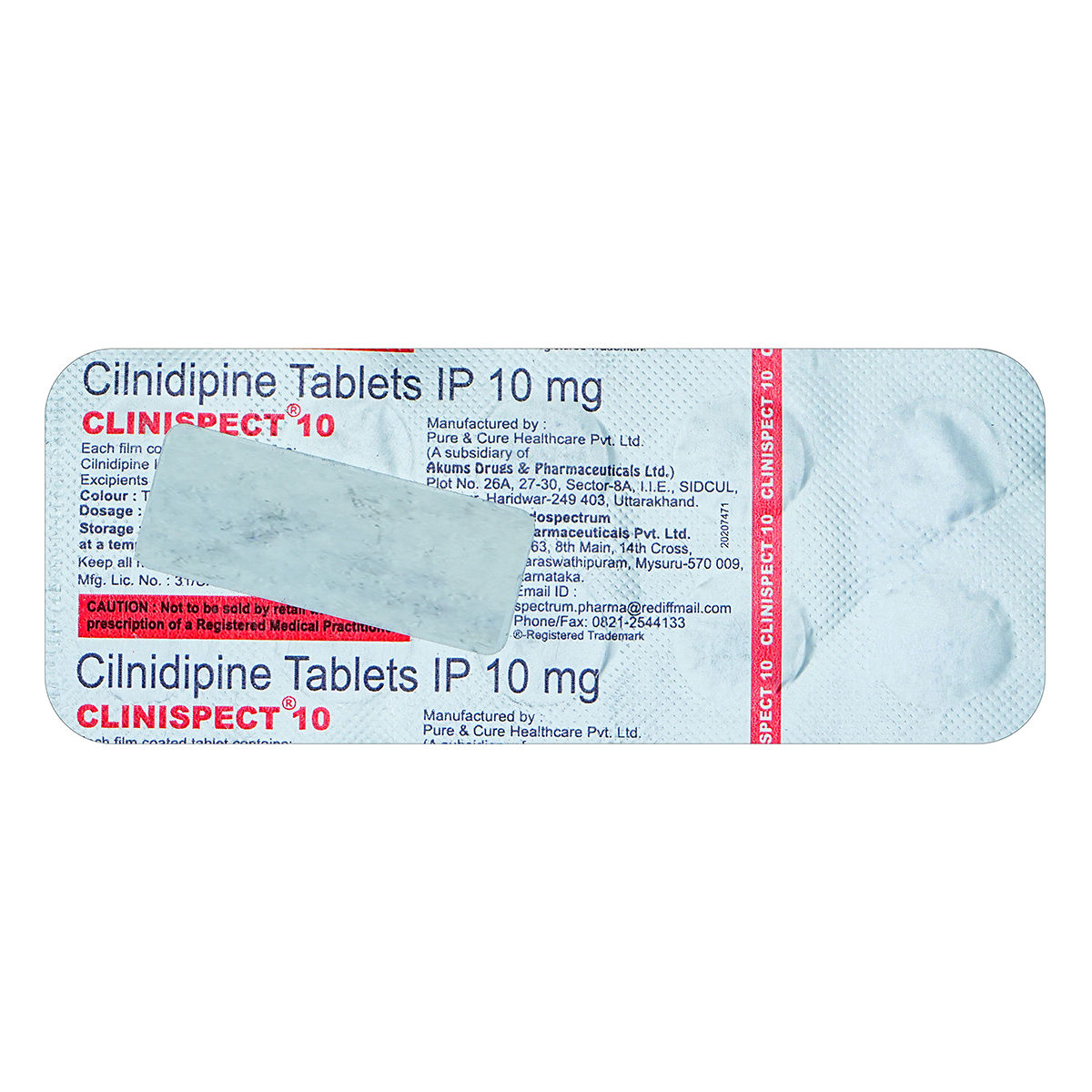Buy Clinispect 10mg Tablet 10's Online