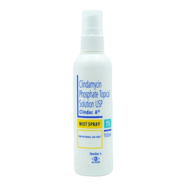 Clindac A 1% Mist Spray 100 ml, Pack of 1 SPRAY