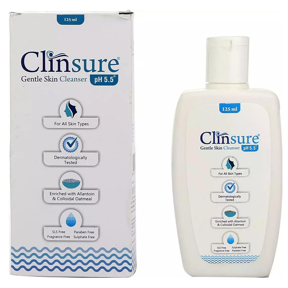 Clinsure Gentle Skin Cleanser 125 ml, Pack of 1 Clinsure Gentle Skin Cleanser 125 ml, Pack of 1