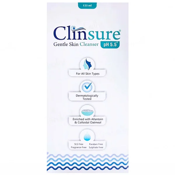 Clinsure Gentle Skin Cleanser, 125 ml