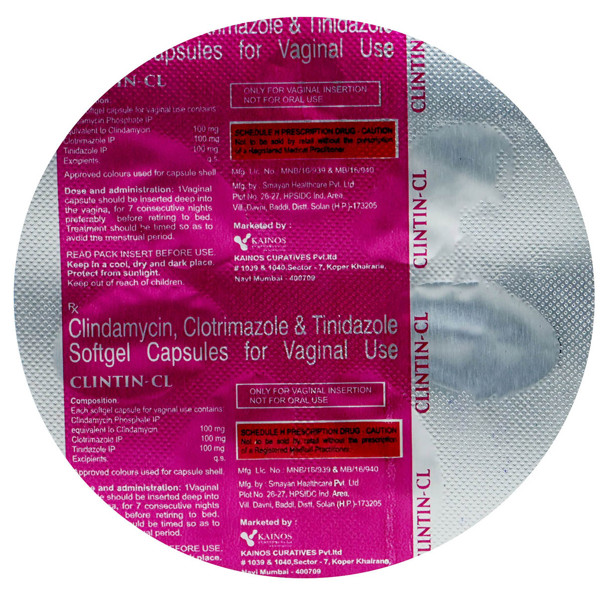 Clintin-CL Vaginal Softgel Capsule 7's, Pack of 7 SoftgelsS Clintin-CL Vaginal Softgel Capsule 7's, Pack of 7 SoftgelsS