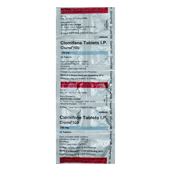 Clome 100 mg Tablet 10's