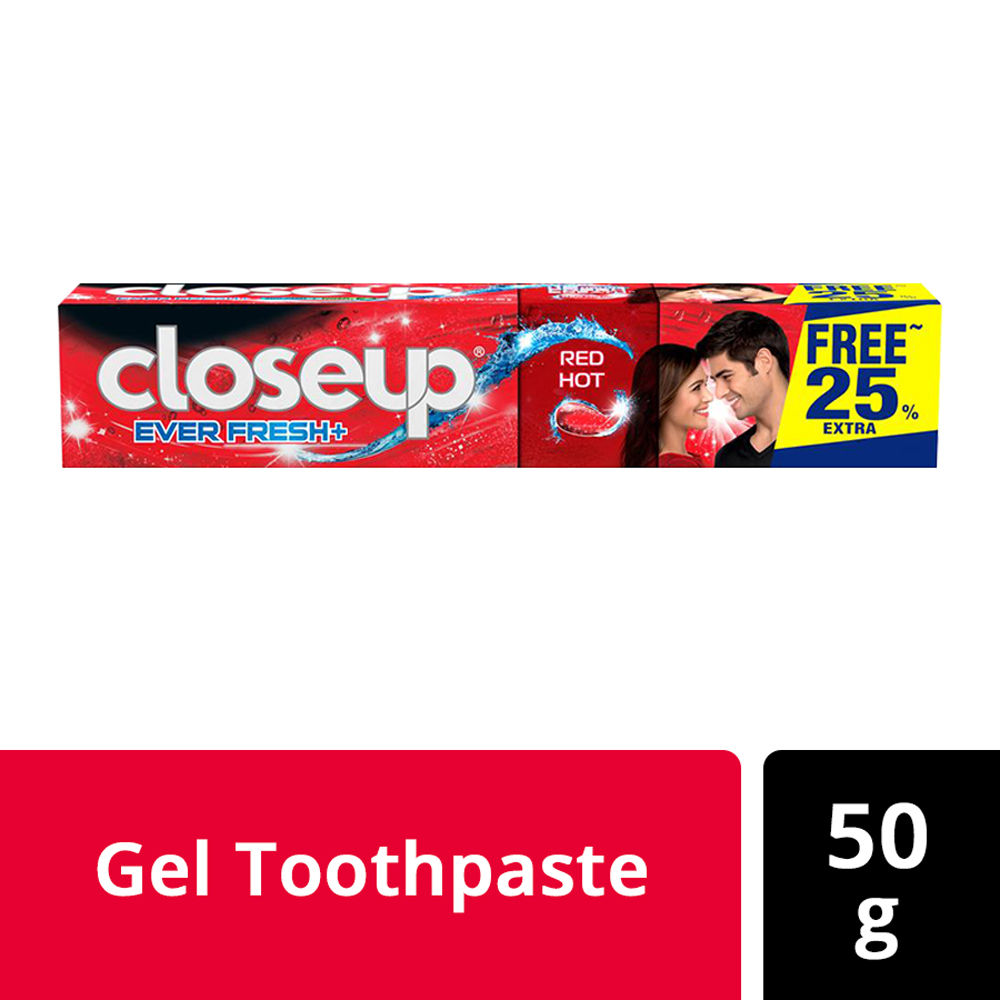 Buy Closeup Ever Fresh+ Red Hot Gel Toothpaste, 50 gm Online
