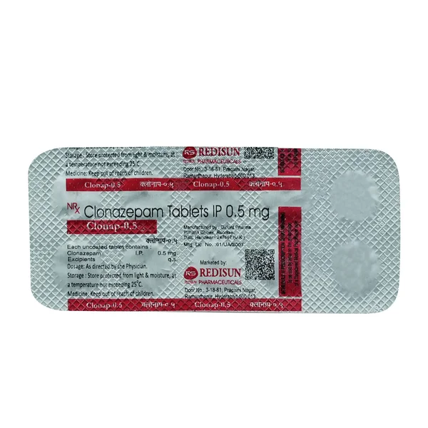 Clonap 0.5 mg Tablet 10's